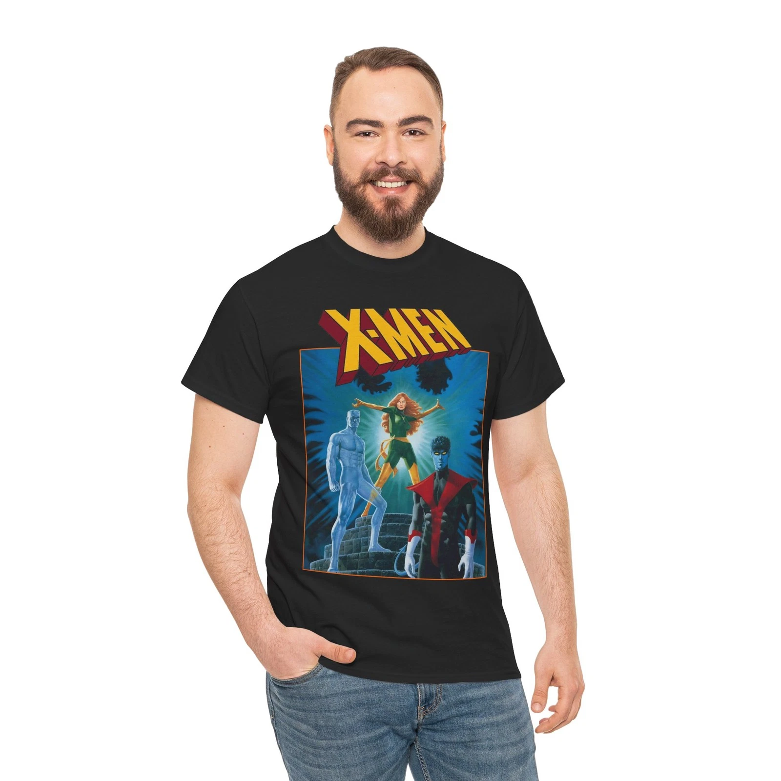 X-Men T-Shirt - Paul Gulacy Art - Phoenix, Nightcrawler - Bizarre Adventures