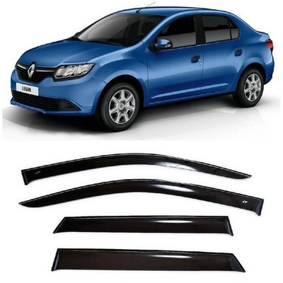 Tape-on Window Visors Rain Guards Fit Renault Logan Sd 2014-2022 Wind Deflectors