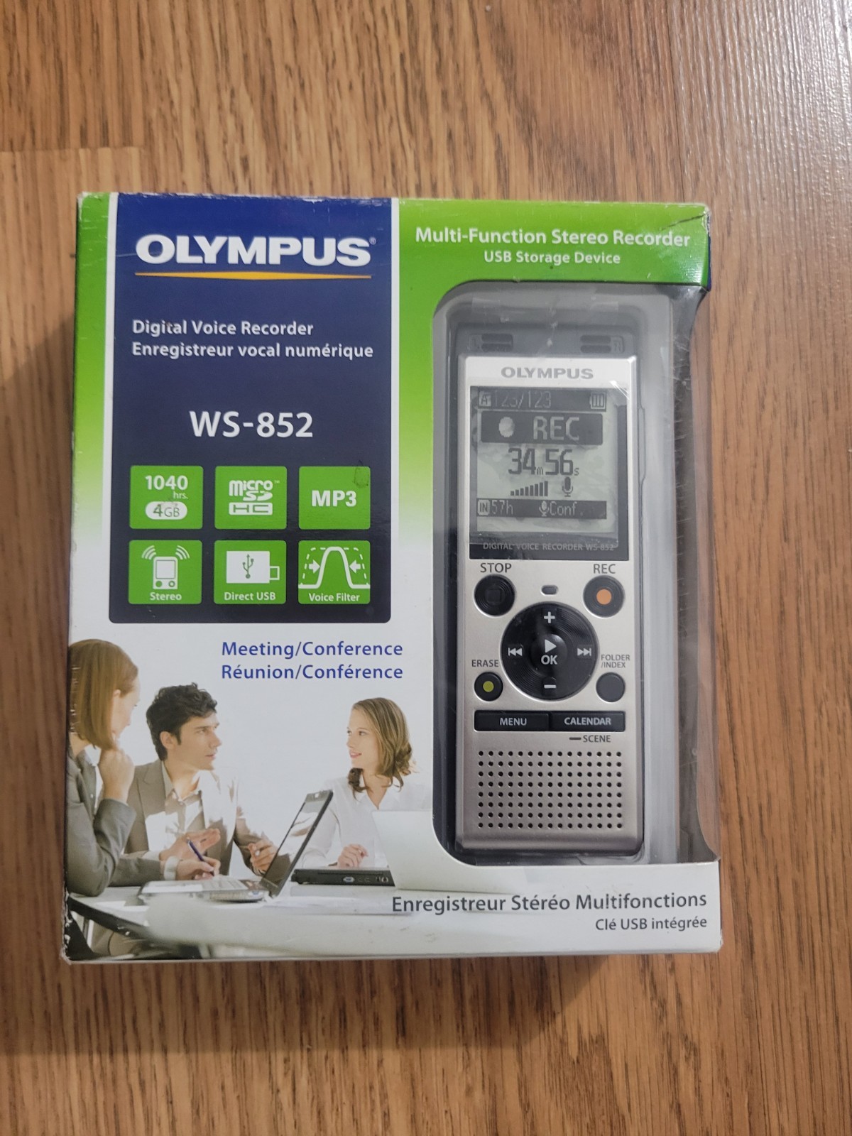 Ws-852 Paranormal Ghost Hunt Evp Dictaphone Open Box