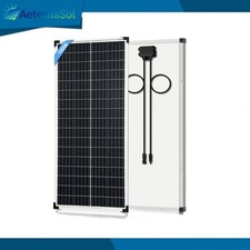 100 200 Watt Solar Panel 18V Monocrystalline IP68 Off-Grid PV Home RV Roof US