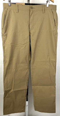Nwt Eddie Bauer Mens 34 Performance Cargo Pants Khaki Brown Stretch Hiking $85