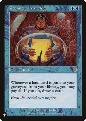 Pedantic Learning NM/M Odyssey Blue Enchantment Mtg Magic English Regular 