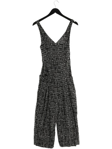 Whistles Damen Jumpsuit UK 6 schwarz Baumwolle mit Viskose Overall - Bild 1 von 5