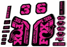 FOX 36 Fork Decal Sticker Set 2021 Factory MTB Suspension Graphics   Pink