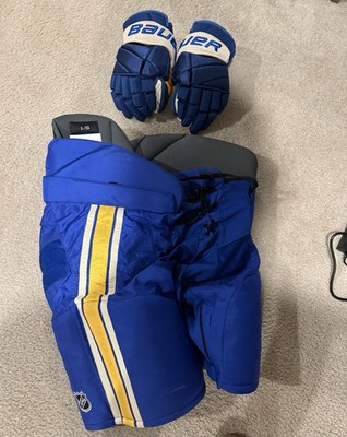 Bauer Nexus Pro Stock Hockey Pants Size Large Bauer Vapor Gloves Blues Heritage