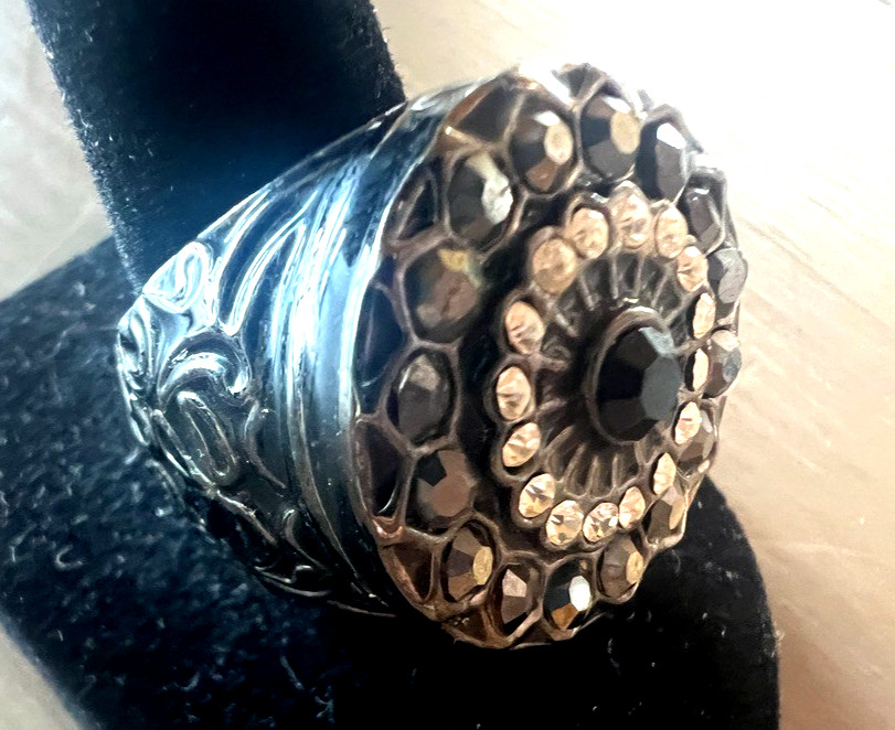 Gothic Statement Ring Size 8.5 Dark Medieval Styl… - image 3