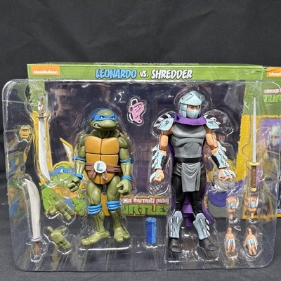 NECA Leonardo vs Shredder Action Figure 2-Pack Teenage Mutant Ninja Turtles