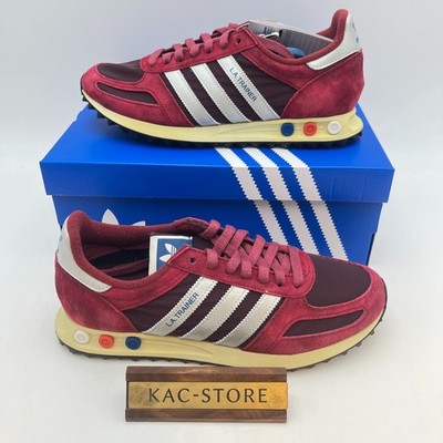 adidas La Trainer Og Dark Blue Silver Metallic Off White JQ5715 Men's Size oki06