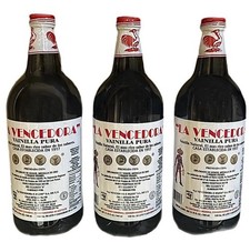 3 X La Vencedora Mexican Vanilla Extract Bottle 31oz -1L SHIPS WORLDWIDE 