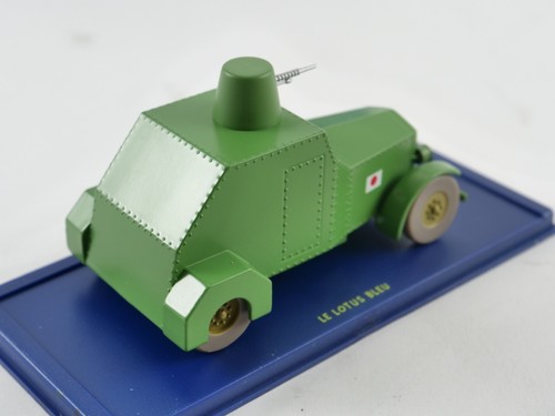In Auto Tintin 1/43 L'Automitrailleuse Blindata Del Lotus Blu - Foto 9 di 16