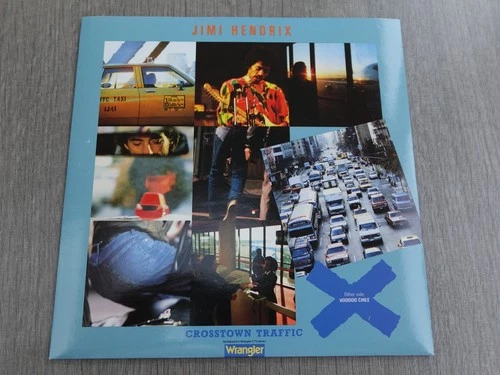 Jimi Hendrix CROSSTOWN TRAFFIC (Wrangler Jeans Ad) 1990 UK 7" P/S PLAYS MINT