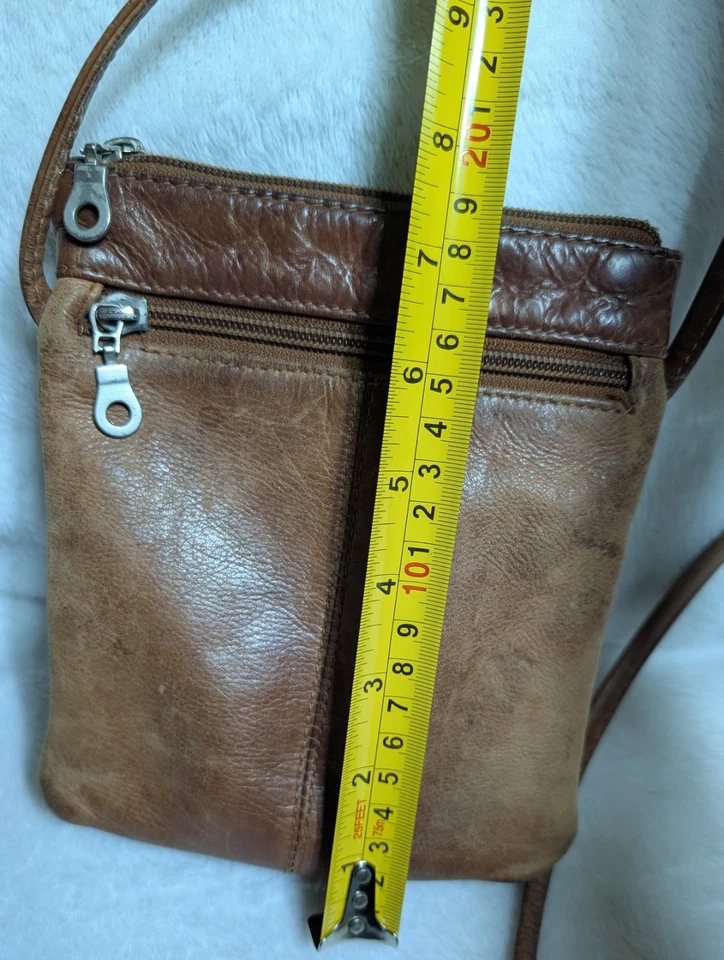  Bandolera de cuero vintage Paul & Taylor  Foto 4 de 4