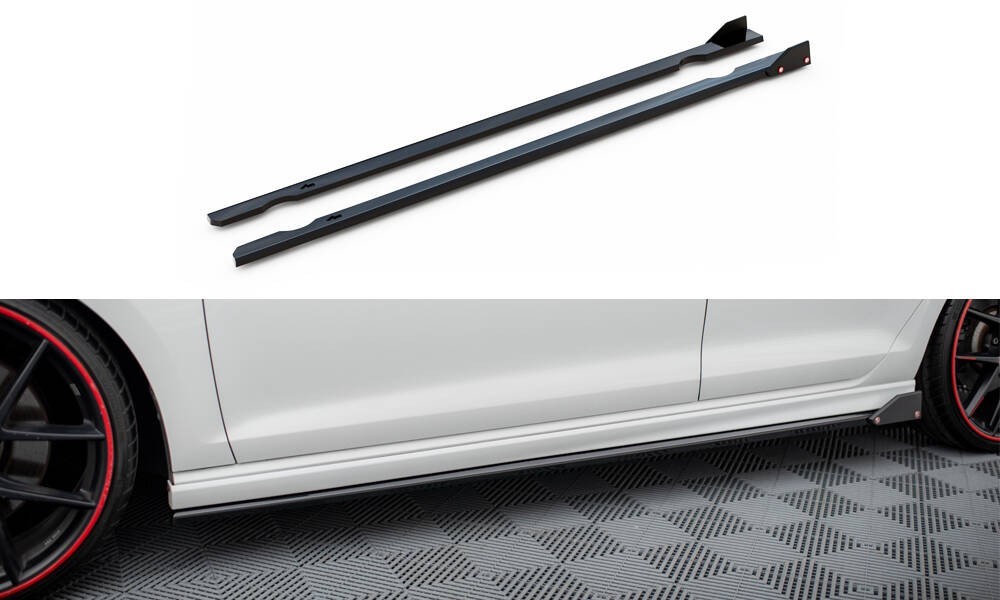 Bas de caisse V.3 avec ailerons Golf Mk7 R protection et style ABS