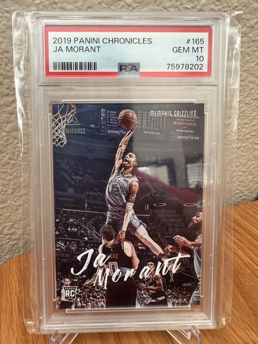 2019 Panini Chronicles Luminance Ja Morant #165 Rookie Memphis Grizzlies PSA 10