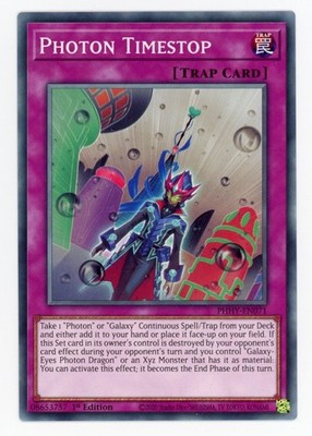 Yugioh Photon Timestop PHHY-EN071 Common 1st NM x3 Play Set
