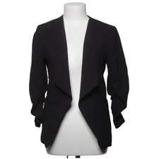 H&M, Blazer, Gr&ouml;&szlig;e: 38, Schwarz, Elasthan/Polyester, Einfarbig, Damen #YE7