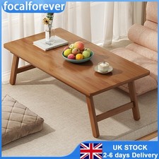 Folding Coffee Tea Laptop Desk Table Bamboo Tatami Table Bed Foldable Table UK