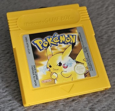Pokemon Gelbe Version Original Nintendo Gameboy UK PAL Neue Batterie 