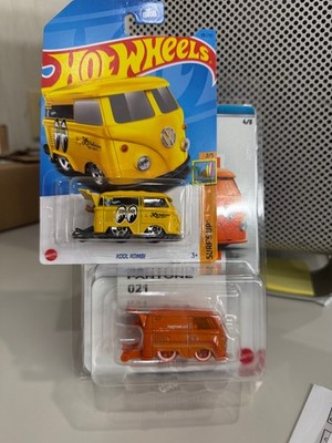 KOOL KOMBI PANTONE 021 Orange & Yellow Mooneyes HW Hot Wheels VOLKSWAGEN VW BUS