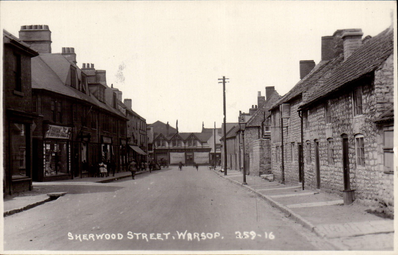 Warsop near Ollerton & Mansfield. Sherwood Street 25916 by Rotophoto