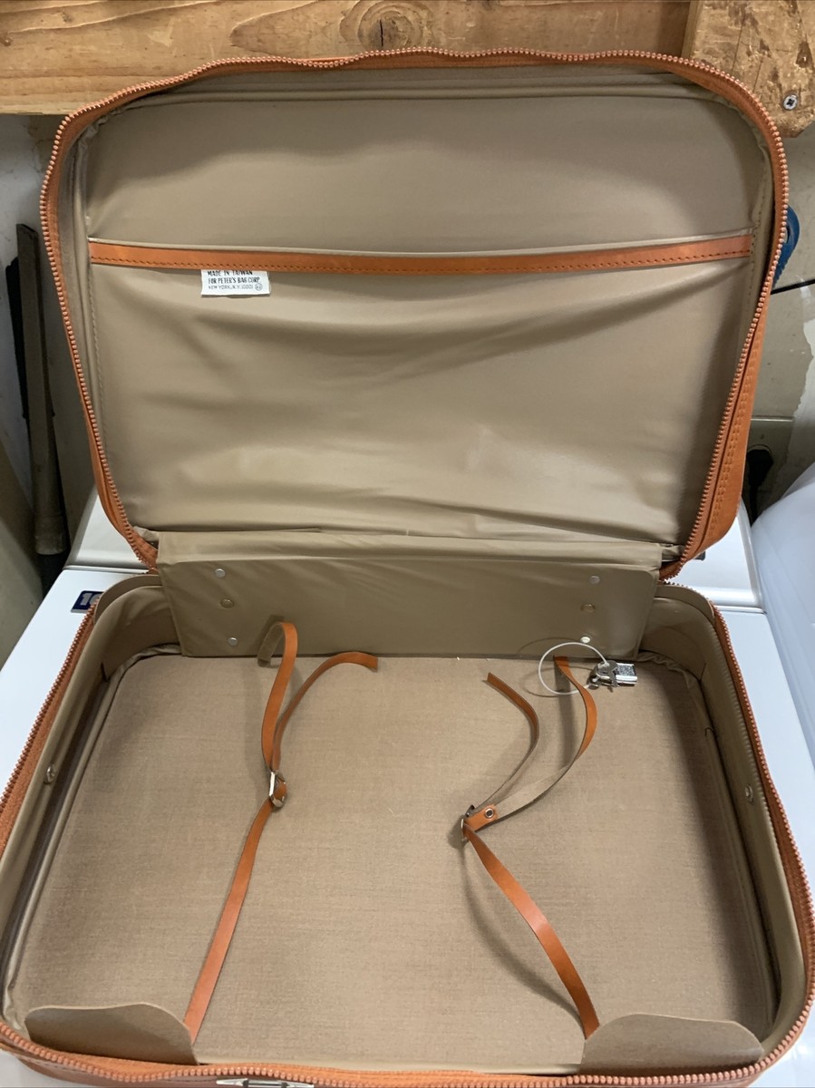 Peter's Bag Corp New York Vintage Light Brown Luggage Suitcase