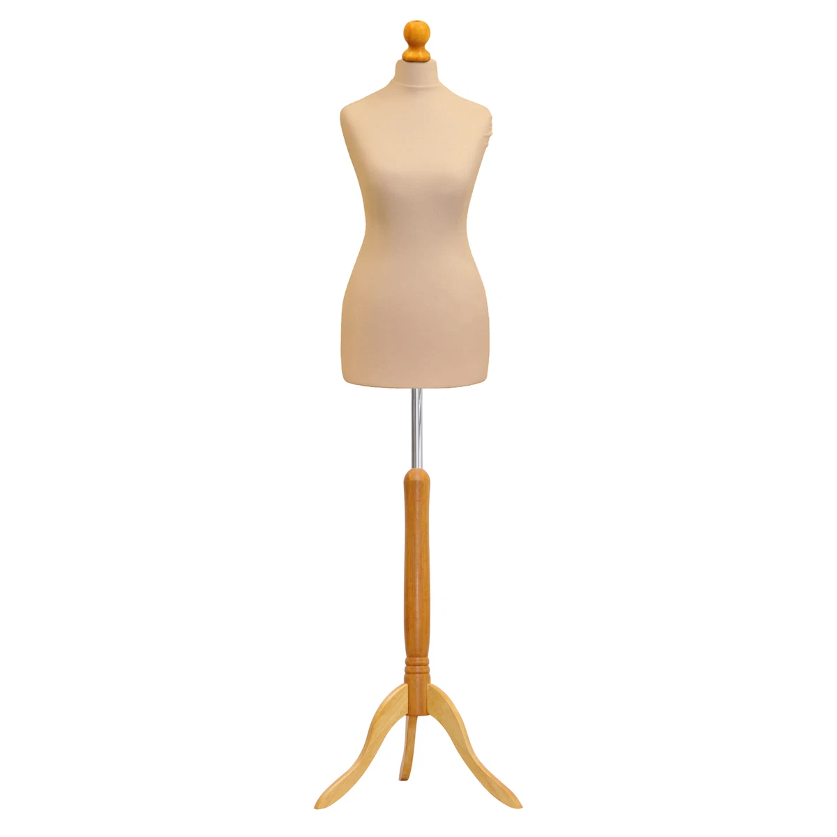 1/2 Female Sewing Mannequin Body For Clothes,busto Dress Form Stand1:2  Scale Jersey Wood Base Bust,l Size Can Pin.1pc M00020h - Mannequins -  AliExpress