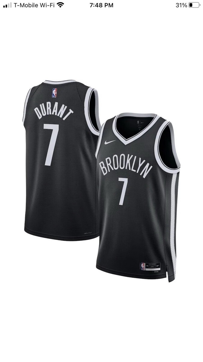 Nike Kevin Durant Nike Brooklyn Nets #7 Swingman Jersey Men's Sz