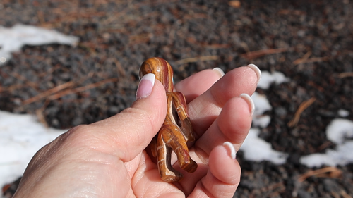 Zuni Fetish Hand-Carved Stone Alien Area 51 Figurine Native NA Handmade Art - Video 1 of 1