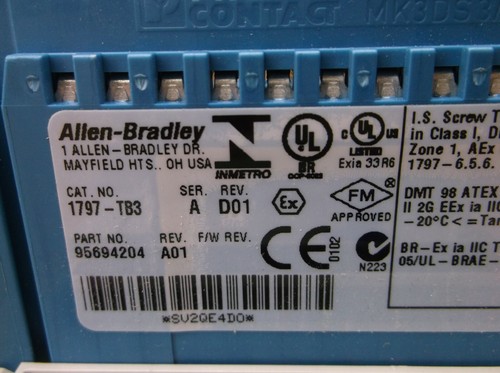 1797-TB3 A Allen Bradley NEW PLC FlexEx I/O Terminal Base 1797TB3 A - Picture 4 of 4
