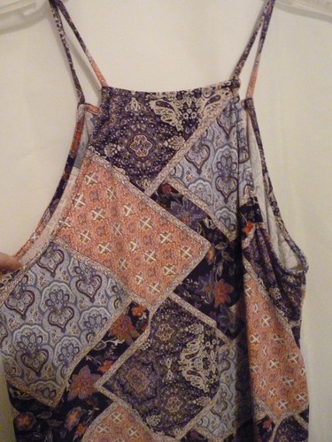 Fifty Street Quilt Design Sleeveless Top XL Lots of Stretch - Picture 6 of 6