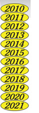 Car Dealer Windshield Oval Model Year Sticker...