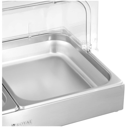 Buffetvitrine Servierplatte mit Deckel Buffetplatte 2 x 4 L 535 x 335 x 250 mm - Bild 3 von 4