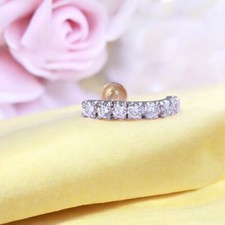 Magnificent 0.35 TCW Round Brilliant Cut Diamonds Nose Stud Fine 18K Yellow Gold
