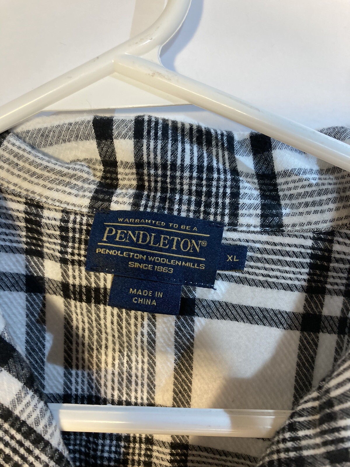 Pendleton Button Up Shirt Men Extra Large White B… - image 4