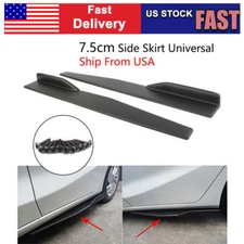 Carbon Fiber Side Skirts Rocker Splitters Diffuser Winglet Wings 74.5cm Auto