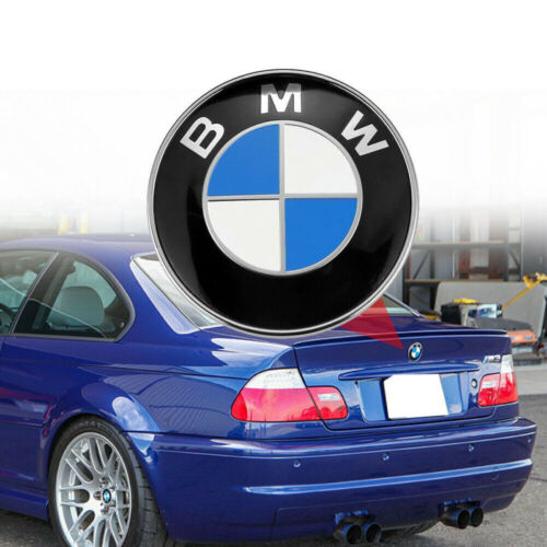 82MM+74MM Motorhaube Heckklappe Blau Abzeichen Für BMW Emblem Vorne+Hinten Badge - Bild 3 von 14