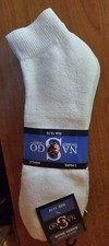New Mens 6 Pairs Sports White Quarter Crew Socks Cotton Size 10-13