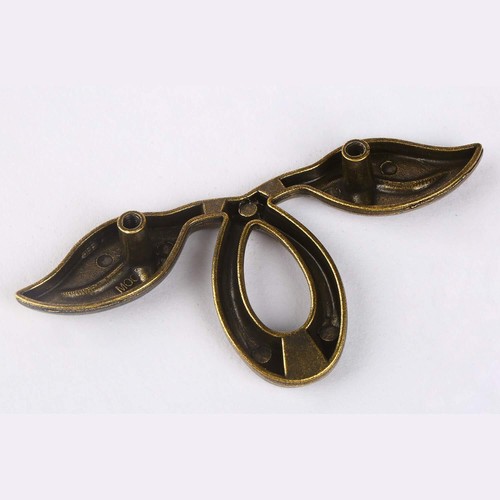 4-Pack 2" Vintage Leafy Drawer Pull Dresser Handles Leaf Dresser Pulls Cabine... - Picture 2 of 5