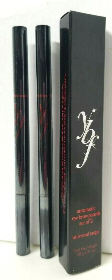 YBF Automatic Eyebrow pencils Set of 2 UNIVERSAL TAUPE 0.01 oz ea SEALED NIB - Image 3 of 4