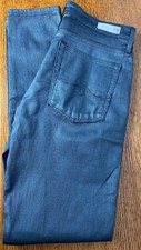 Adriano Goldschmeid Sz 30R Farrah Skinny High Rise Wax Jeans Black/Gray NEW!