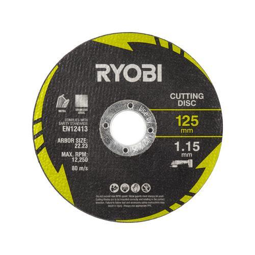 Ryobi 4-Piece 125mm Cutting and Grinding Disc Set for Multi-Tools