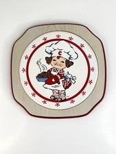 Campbell Soup Wall Hanging Trivet Campbells Girl Design Red White 1991 Westwood