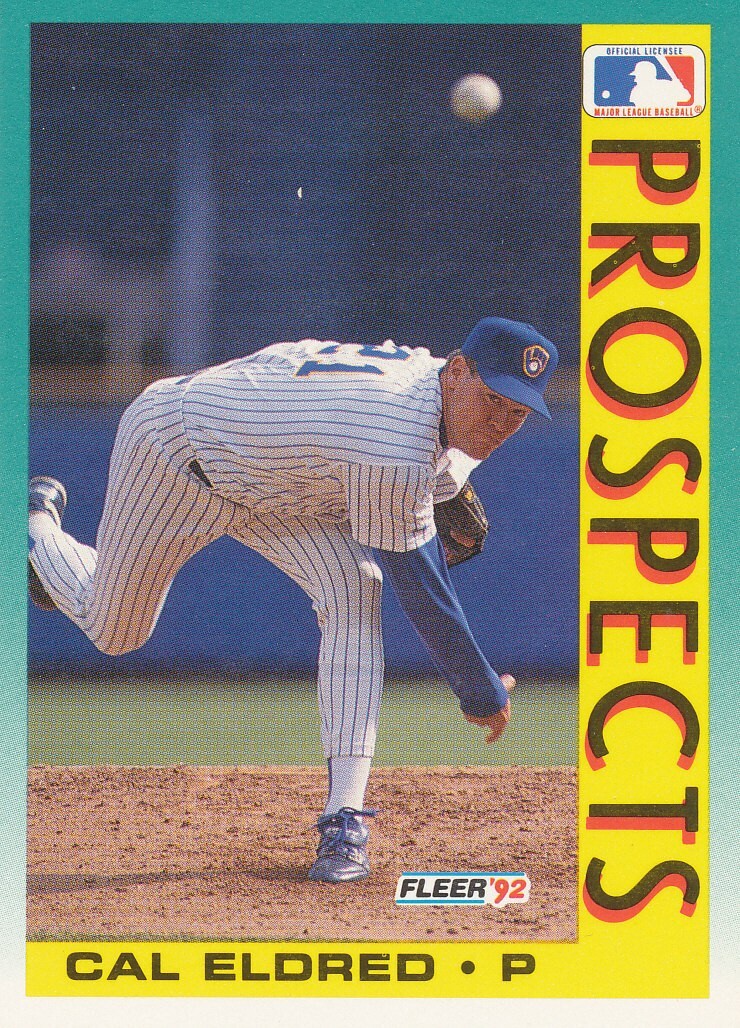 Cal Eldred 1992 Fleer #679 Milwaukee Brewers Baseball Card