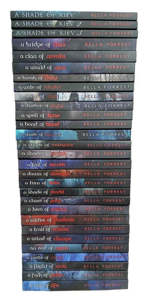 Bella Forrest Shade Of Kiev Book Lot 1-3 Shade Of Vampire 1-26 Gothic Romance 29 Foto 2 de 3