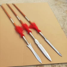 Nice Training Chinese Stainless Steel Spear Kung Fu Sword Detachable Wooden Rod