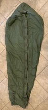 US Military Intermediate Green Modular 7' Sleeping Bag BAD ZIPPER P104
