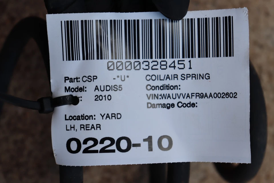 AUDI S5 A5 2008-2017 SUSPENSIÓN TRASERA IZQUIERDA MUELLE HELICOIDAL OEM Foto 4 de 4