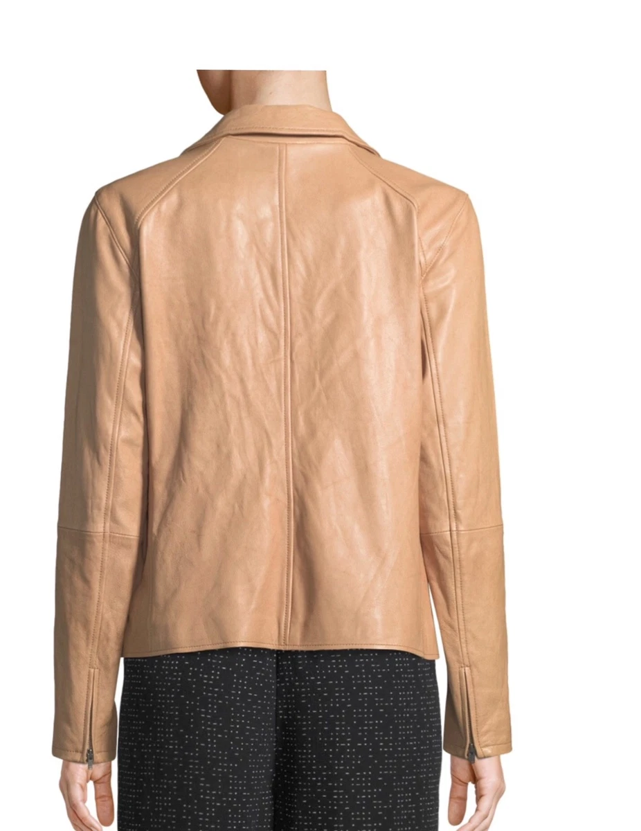 Eileen fisher shop rumpled leather jacket