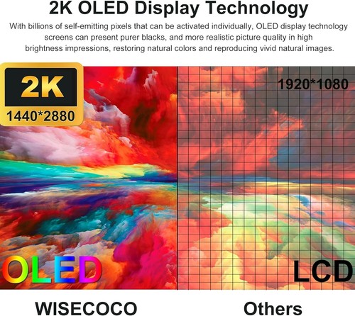 6 Inch 2K 1440*2880 Flexible OLED Display Ultra Slim Screen HDMI DIY Kit Project - Afbeelding 3 van 11