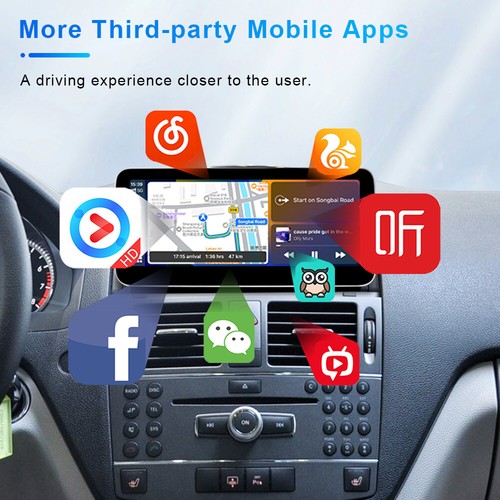 Radio pantalla Android automático Carplay de 10,25"" para Mercedes Benz C CLK W204 2008-2010 - Imagen 7 de 12